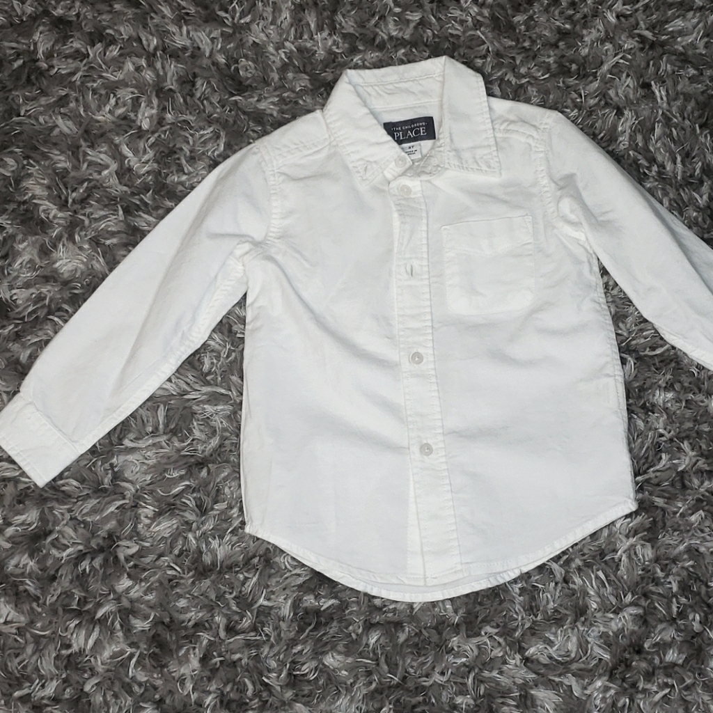 3/$10 White Button Down